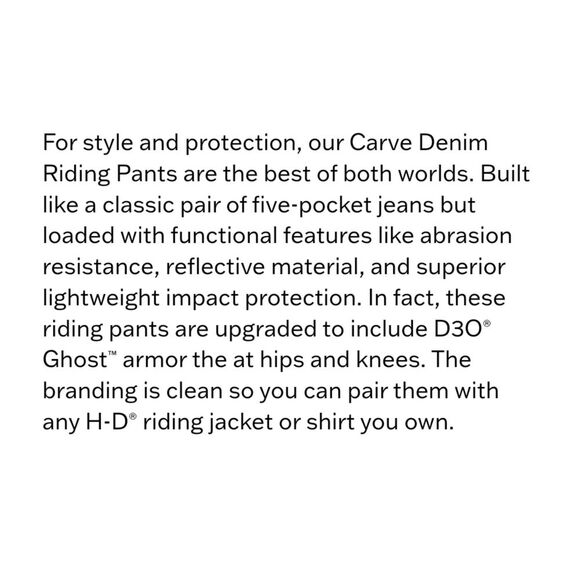 NWT|Harley Davidson Carve Black Denim Riding Pants, 30 - Picture 2 of 16